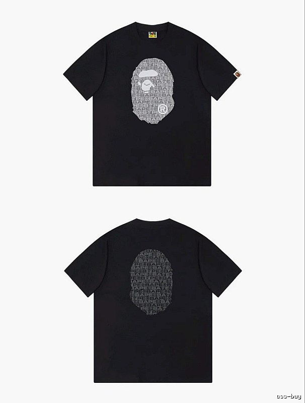 Bape Ape Head Trendy and Cool Black T-shirt