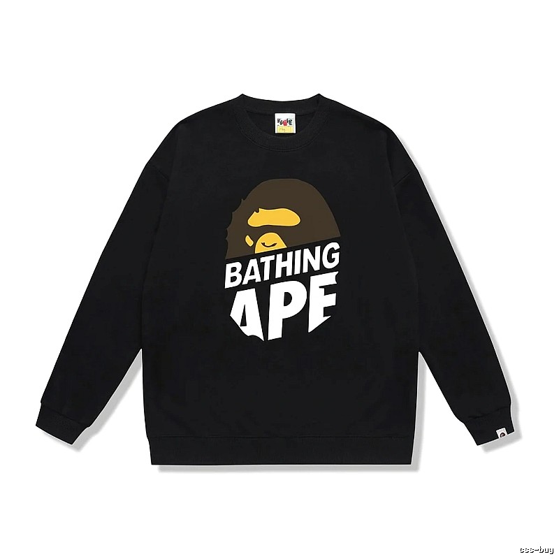 Bape Ape Head Trendy Cool Black Sweatshirt