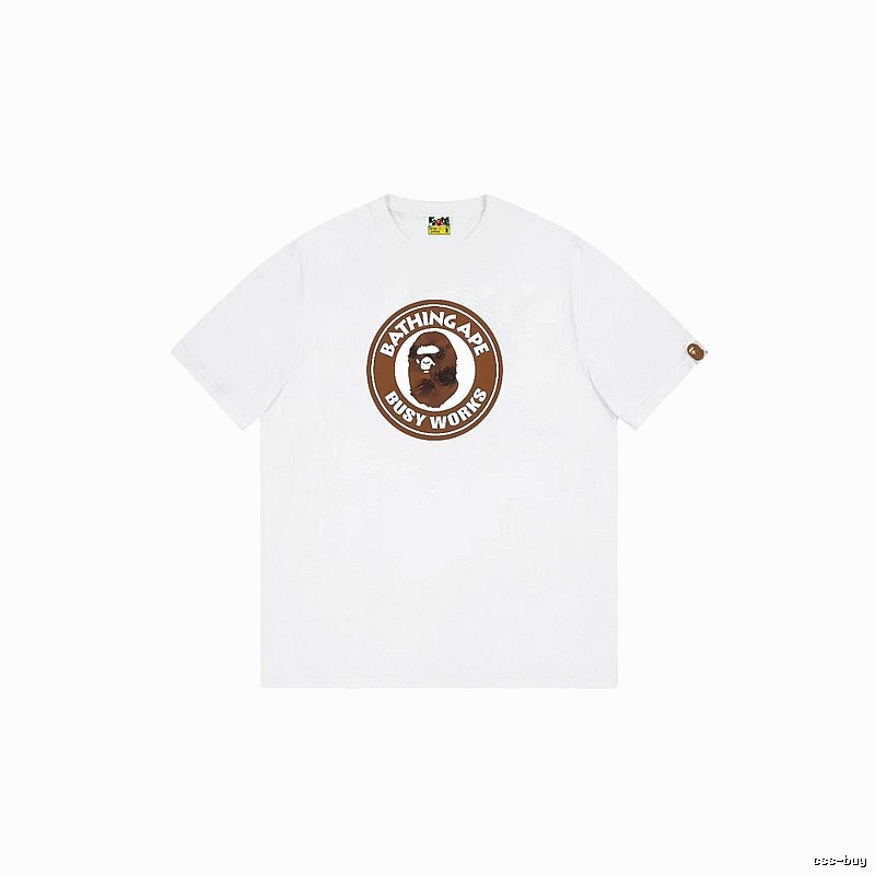Bape Ape Head white short-sleeved shirt