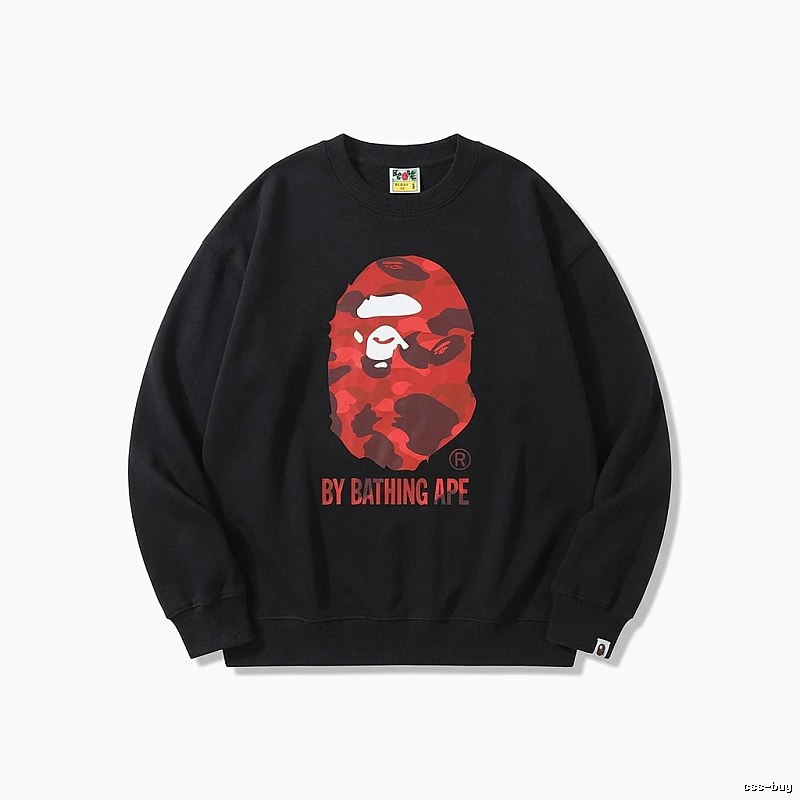 Bape camouflage style black sweatshirt