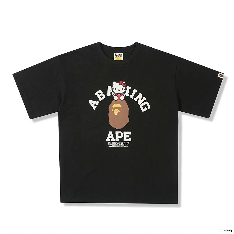 Bape Co-branded Black Trendy T-shirt