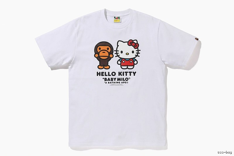 Bape co-branded cartoon white T-shirt