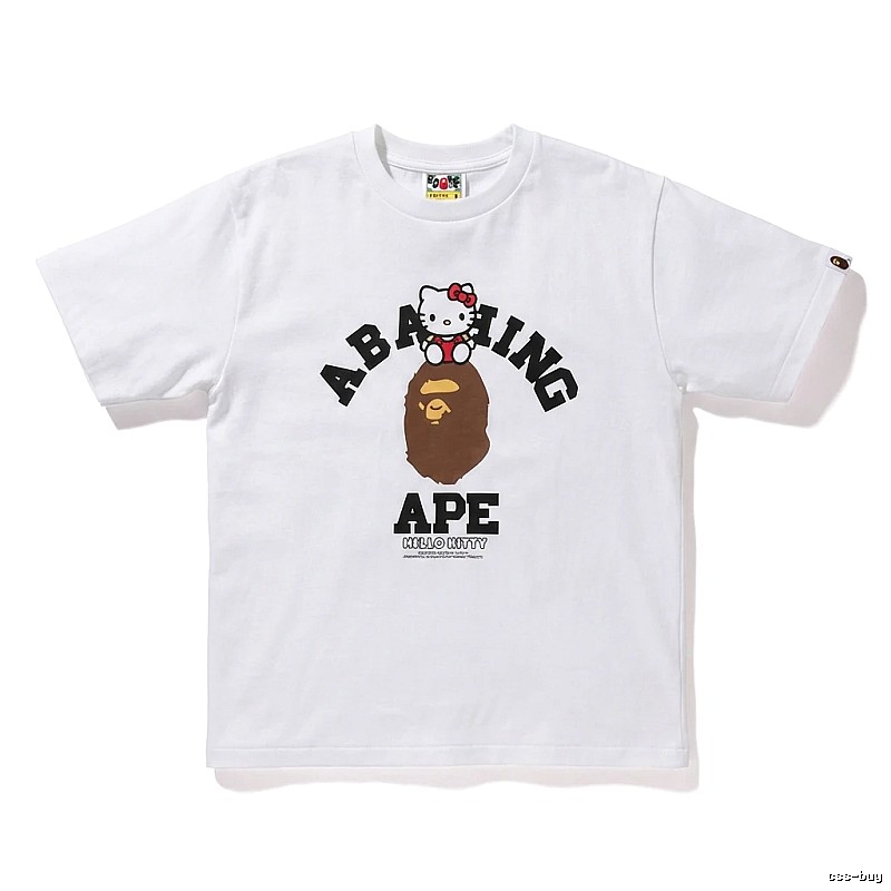 Bape Co-branded Cartoon White T-shirt
