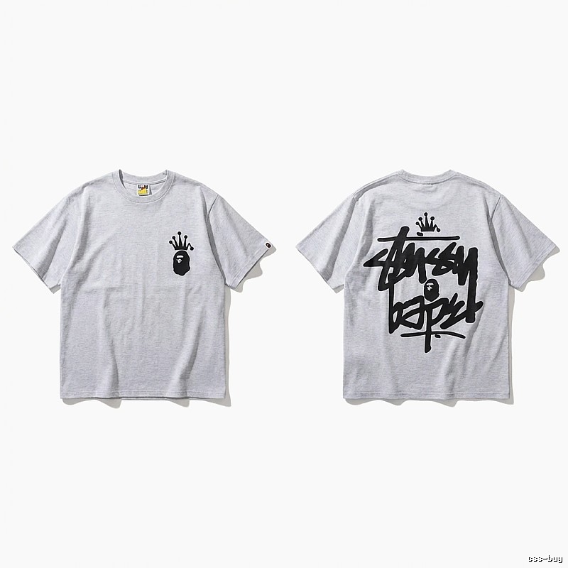 Bape Crown Trendy and Cool Style White T-shirt