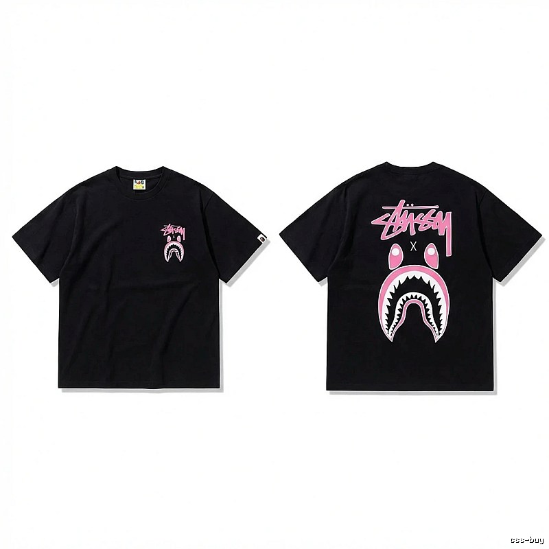 Bape Shark Co-branded Black T-shirt
