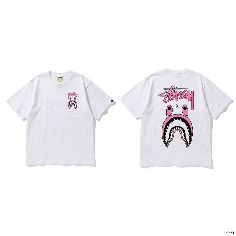 Bape Shark Co-branded White T-shirt