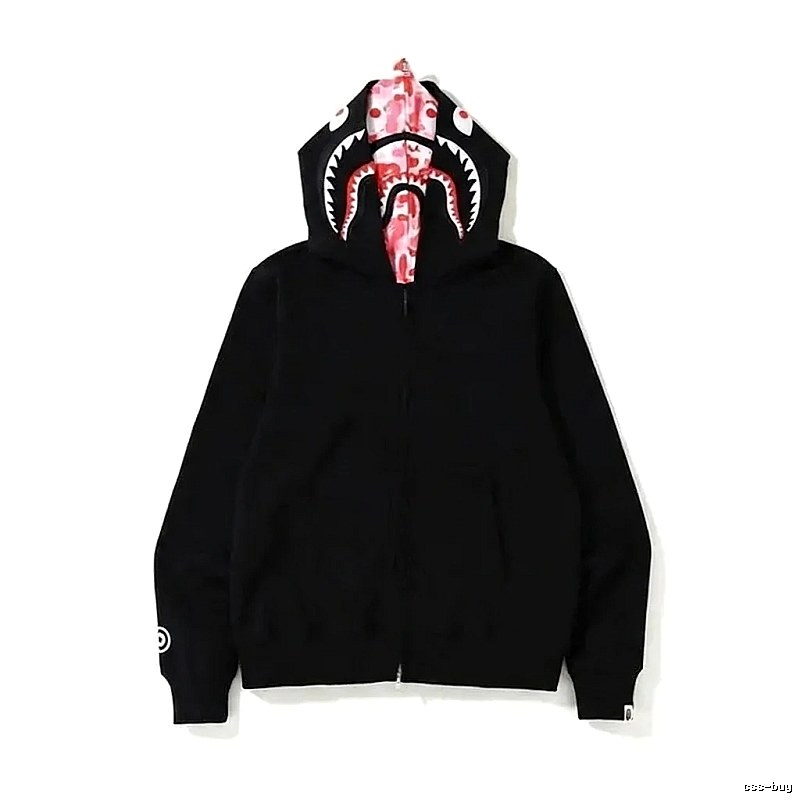 Bape Shark Series Black Streetwear Hoodie