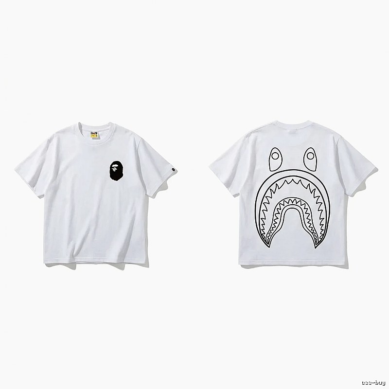 Bape Shark Series Simple White T-shirt