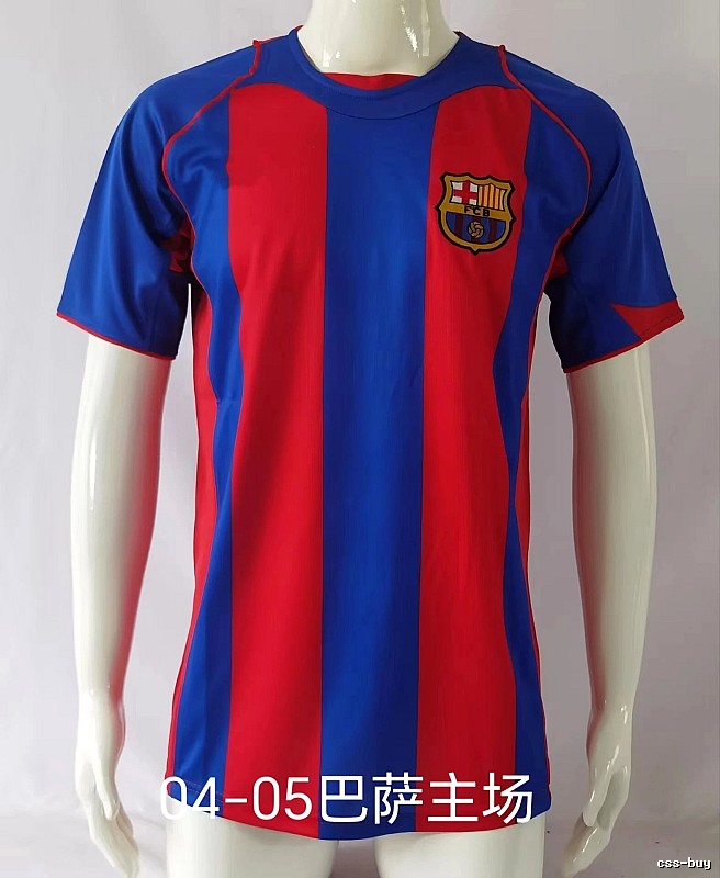 Barcelona Resort Retro soccer jersey Blue Red Barcelona with Premium Look