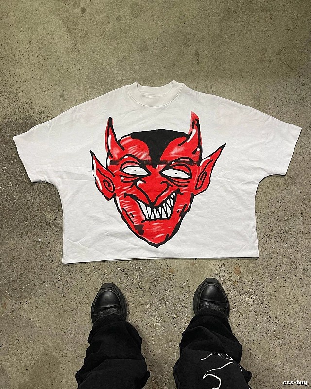 Billionaire Devil Print White T-shirt