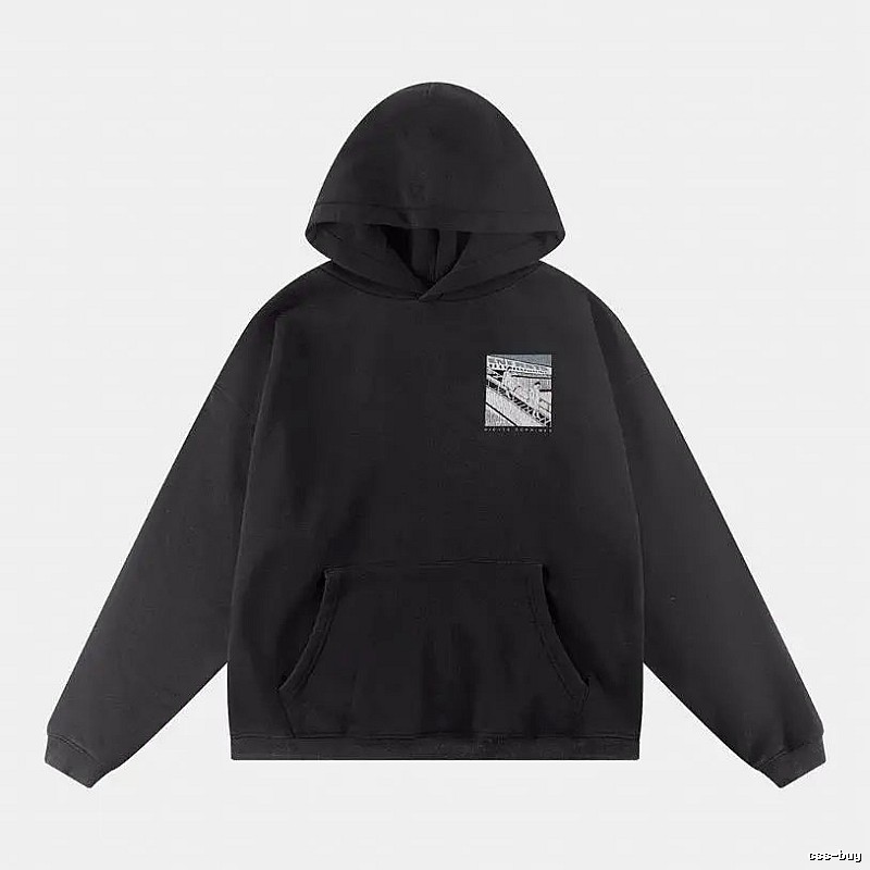 Bold Print Direction Graphic Zip Hoodie Commuter Look