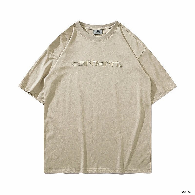 Carhartt Casual Logo T-shirt Light Blue Subtle for Streetwear Looks