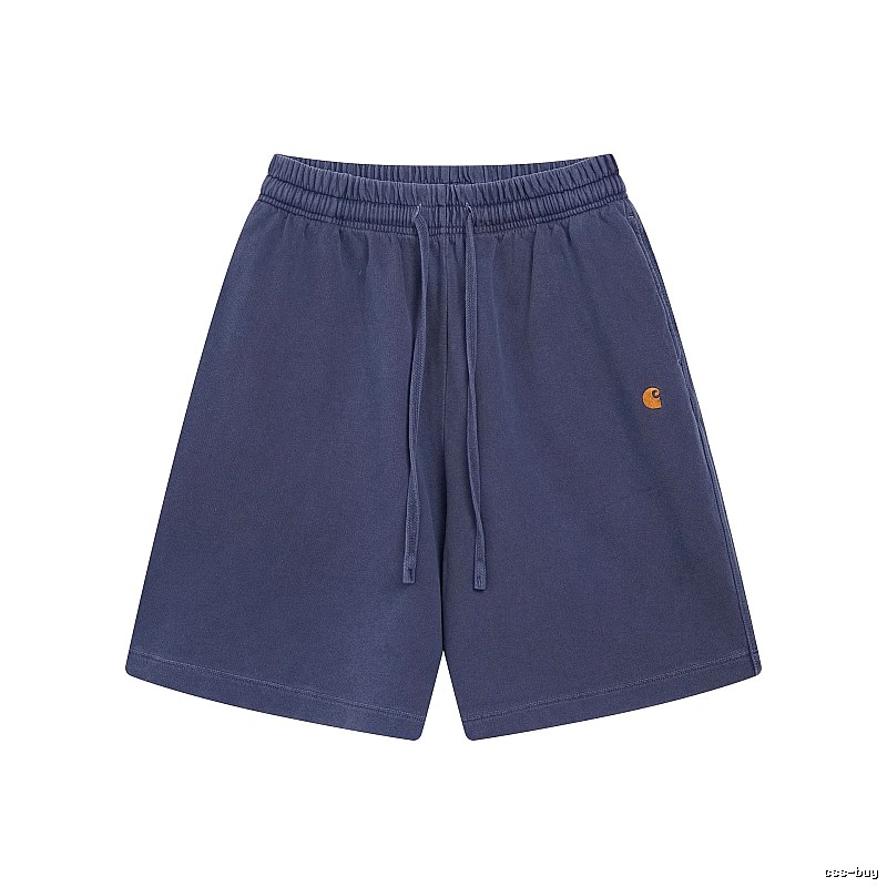 Carhartt Classic Embroidered Workwear Style Navy Blue Shorts