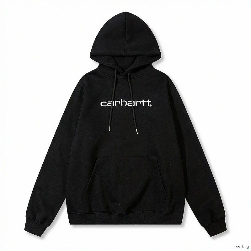 Carhartt simple-style black hoodie