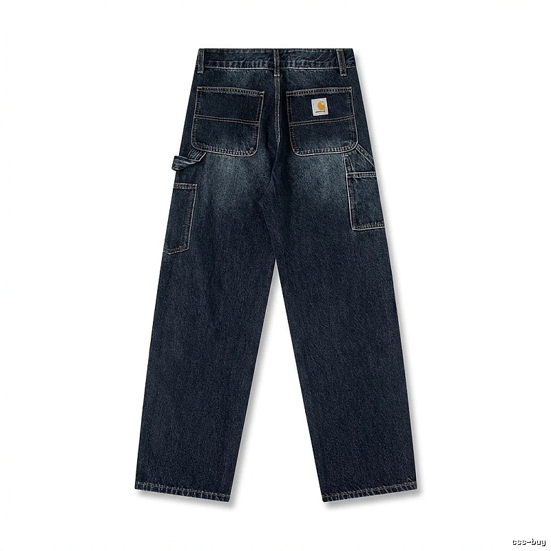 Carhartt workwear style dark denim jeans
