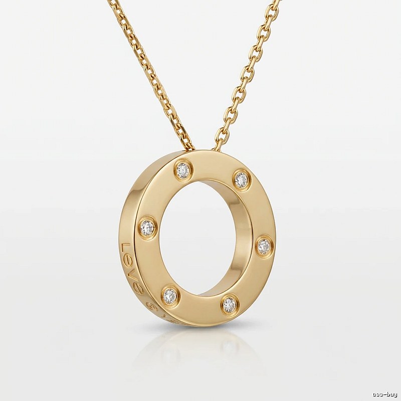 Cartier LOVE series gold necklace