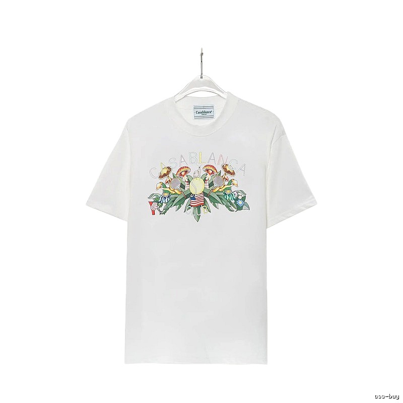 Casablanca Floral Print White T-shirt