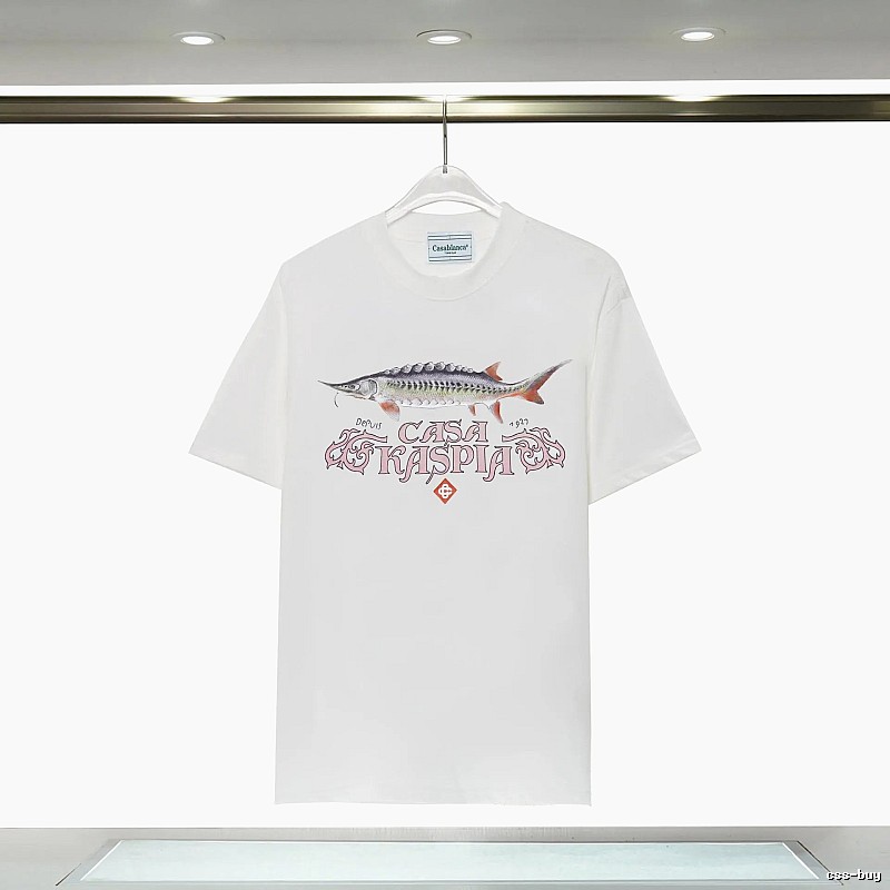 Casablanca - printed retro - style white T - shirt