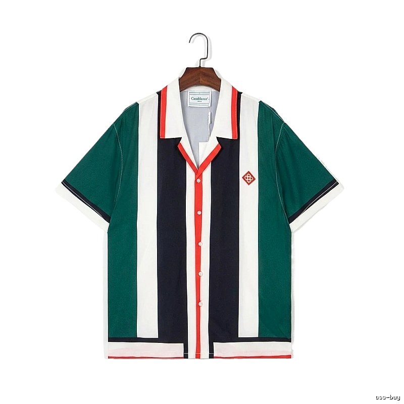 Casablanca striped retro-style shirt