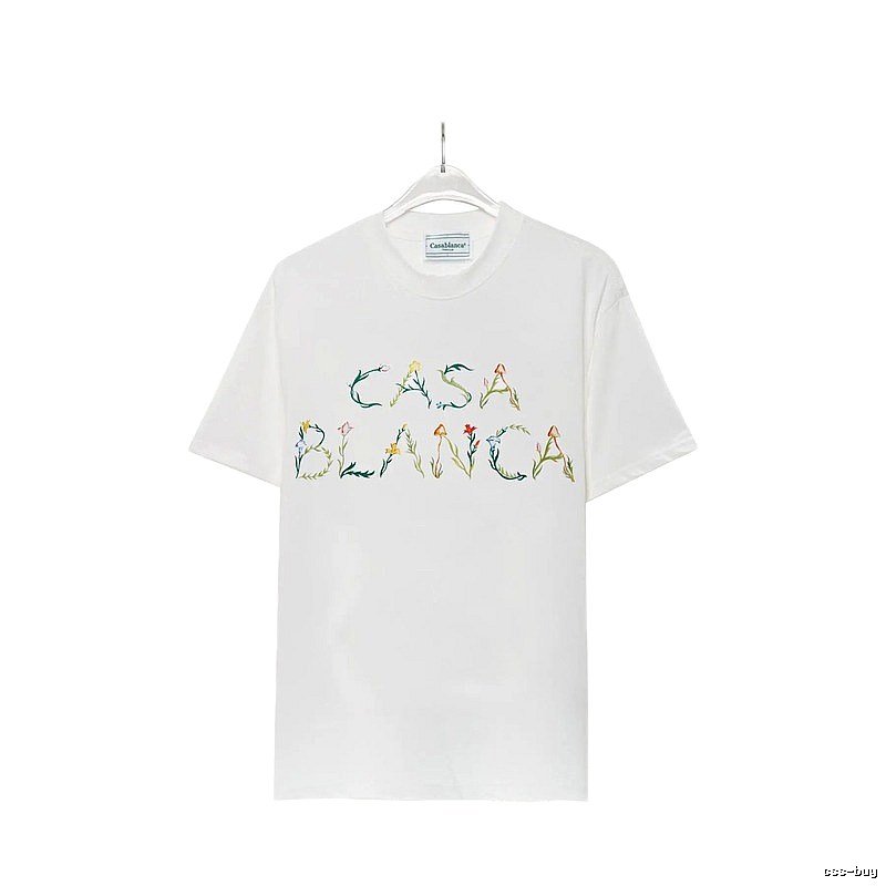 Casablanca - style printed white T - shirt