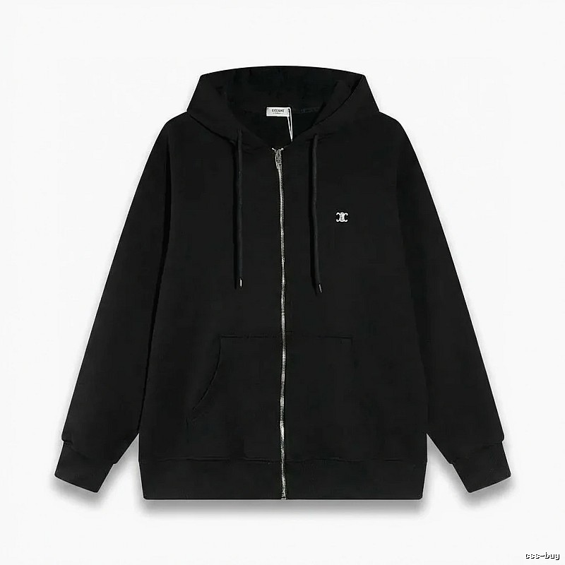 CELINE's classic black hoodie