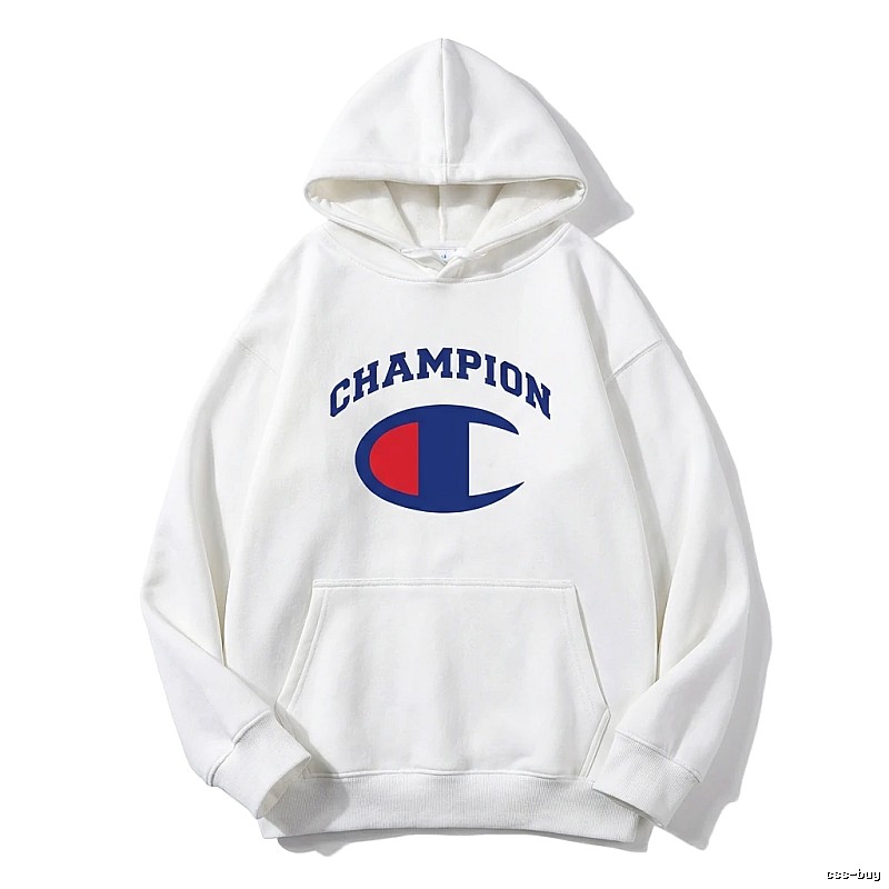 Champion classic white hoodie.