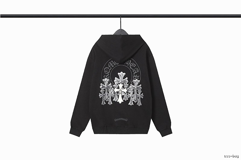 Chrome Hearts 2089-72 Black Cross Graphic Hoodie Easy Pairing
