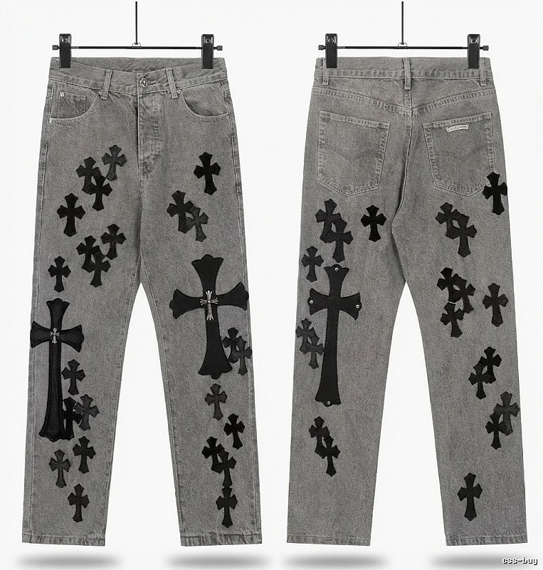 Chrome Hearts Cross Grey Jeans