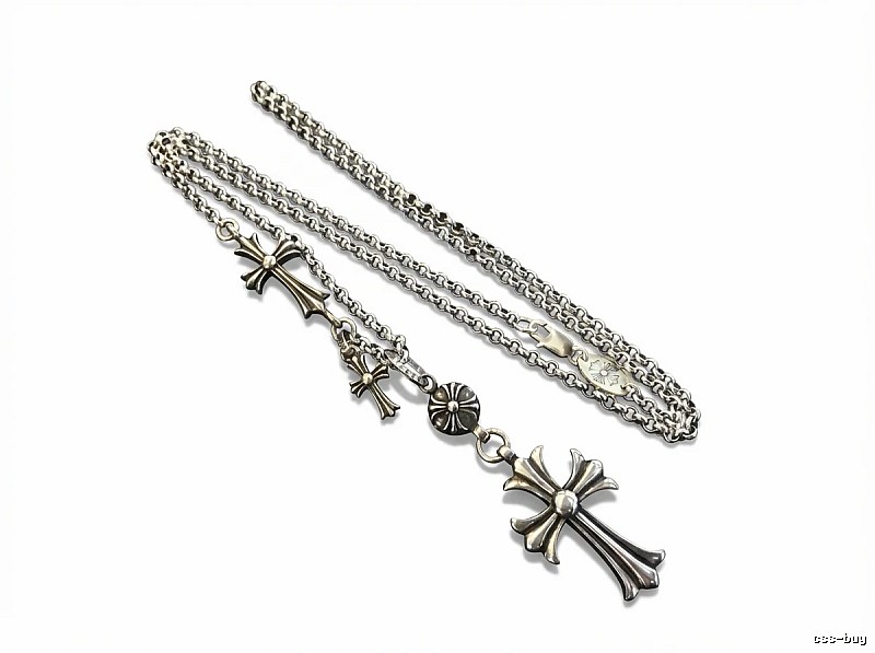 Chrome Hearts Cross Silver Necklace