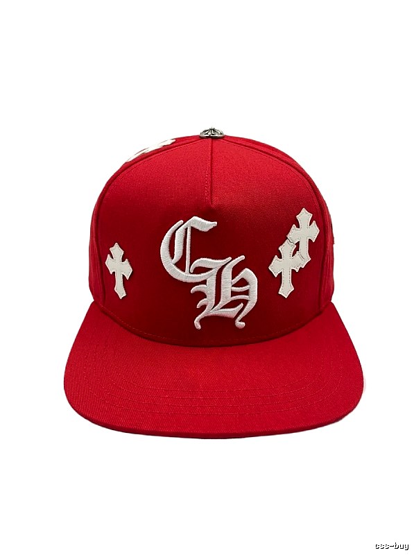 Chrome Hearts Cross Trendy Brand Red Hat