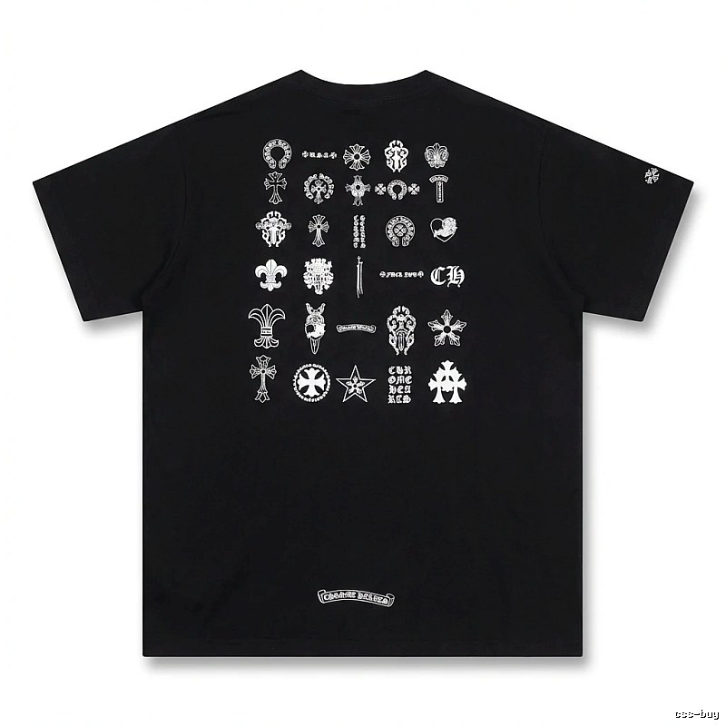 Chrome Hearts dark style black T-shirt