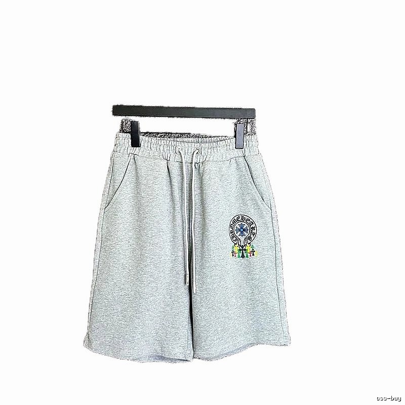 Chrome Hearts Grey Trendy Shorts