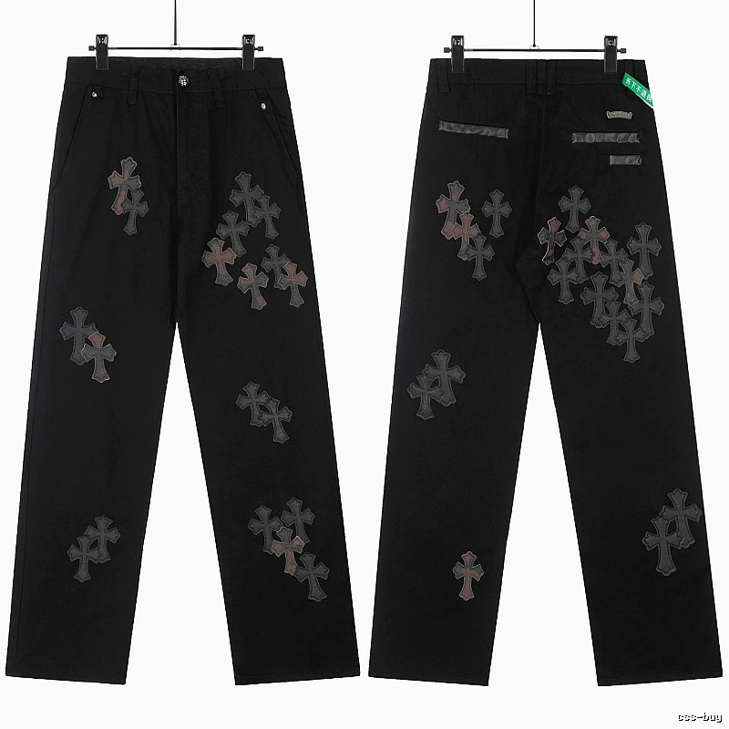 Chrome Hearts Patterned Graphic jeans Light Denim Jeans with Polished Detail