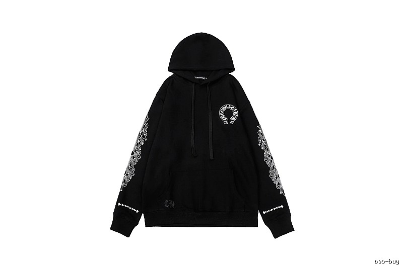 Chrome Hearts Resort Cross graphic hoodie Black Blue Cross with Premium Look