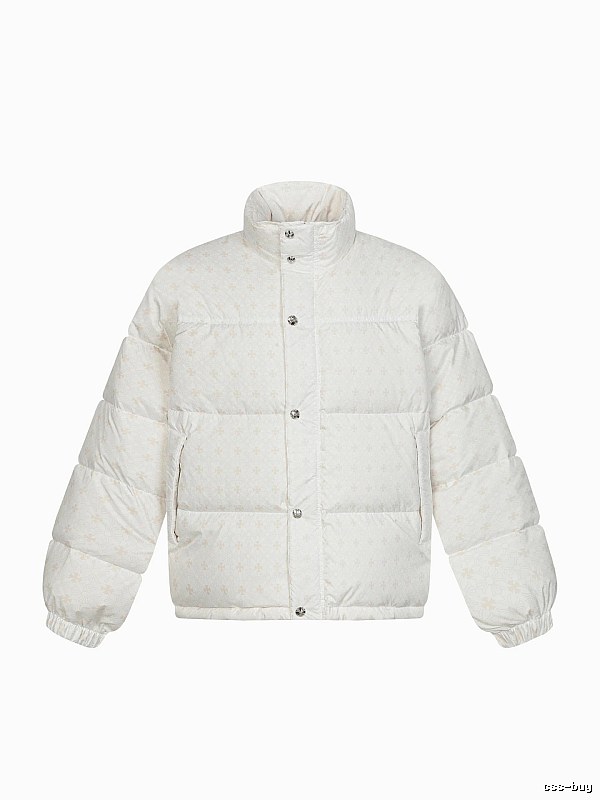Chrome Hearts Retro Style White Cotton Coat