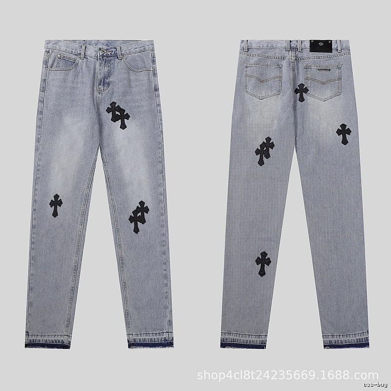 Chrome Hearts Sport Graphic jeans Light Denim Jeans for Warm Weather