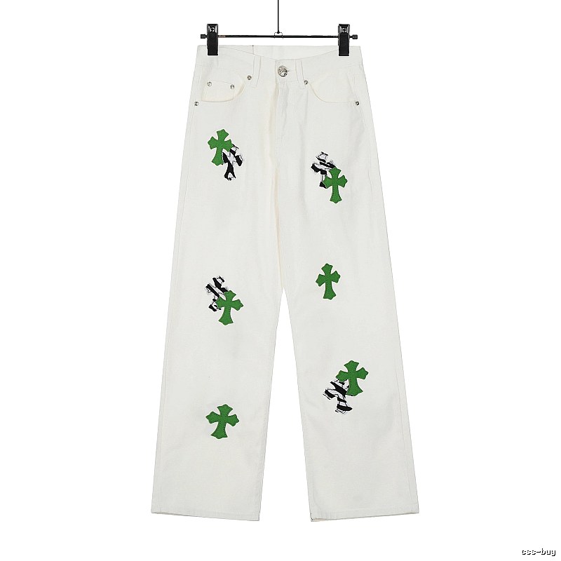 Chrome Hearts Travel Graphic jeans Light Denim Jeans with Modern Look