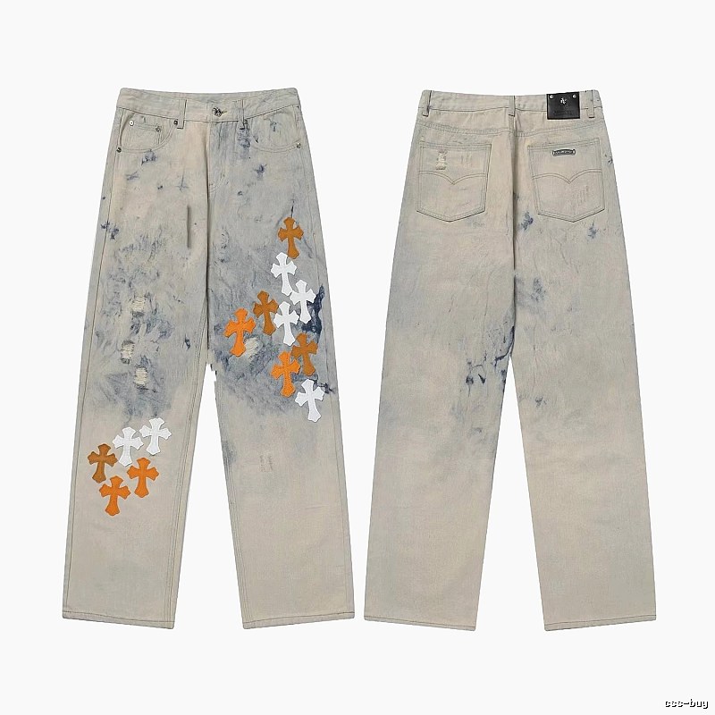 Chrome Hearts Weekend Graphic jeans Light Denim Jeans for Weekend Wear