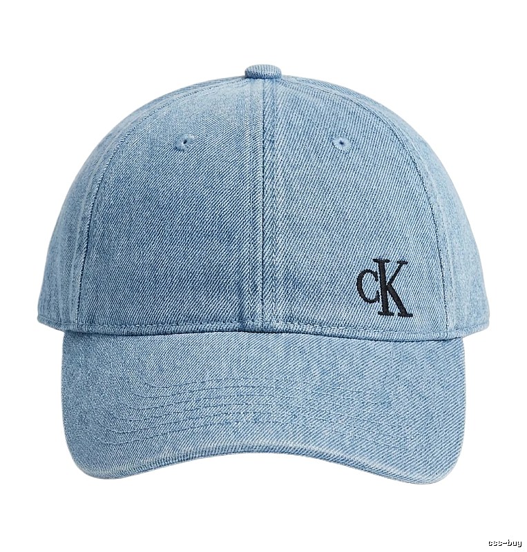 CK denim-style light blue baseball cap