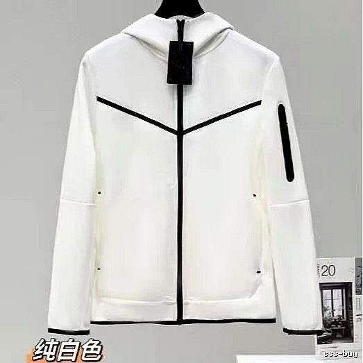 Classic White zip hoodie White Full Zip for Daily Styling