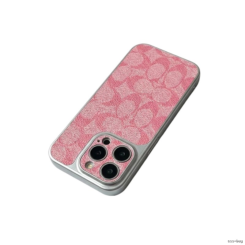 Coach Printed Fashion Style Pink iPhone Case