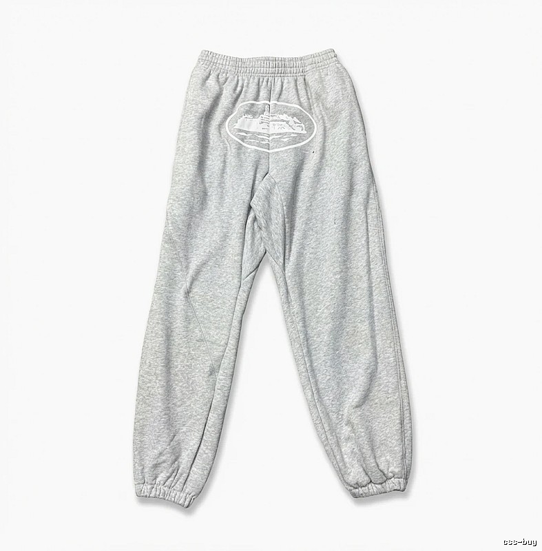 Corteiz Casual Style Grey Sweatpants