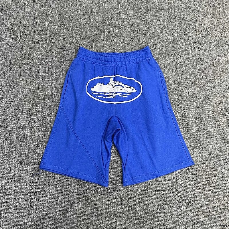 Corteiz Cruise Print Blue Shorts