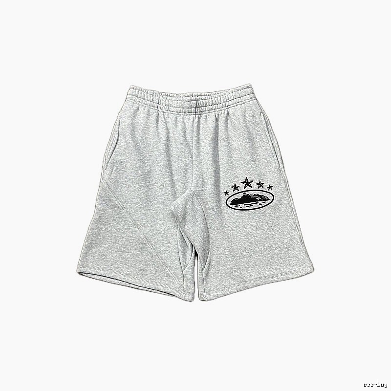 Corteiz minimalist light gray shorts