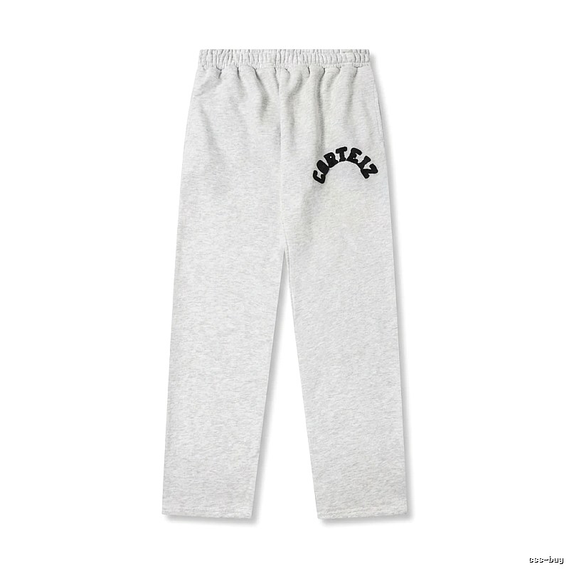 Corteiz minimalist light gray sweatpants