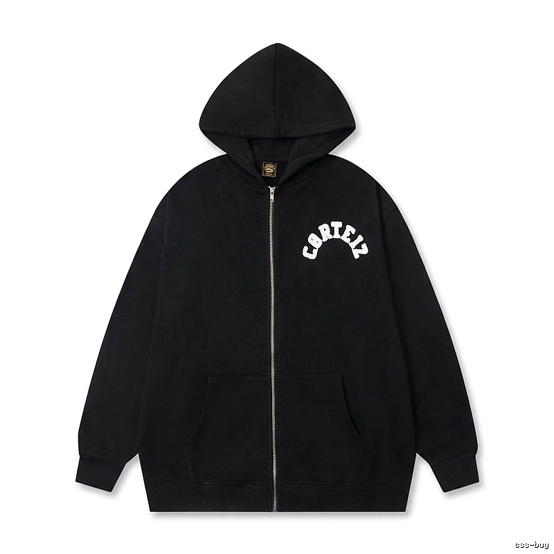 Corteiz street-style black hoodie