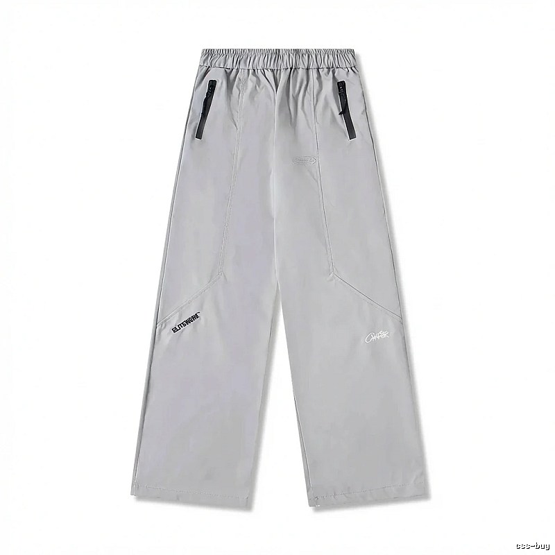 Corteiz Workwear Style Light Grey Trousers