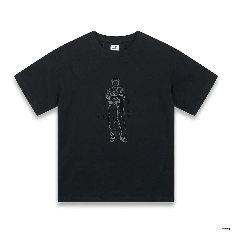 C.P. retro style black T-shirt