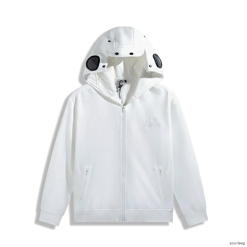 C.P. White Functional Hoodie