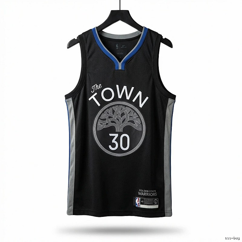 Curry's No. 30 black basketball jersey.
